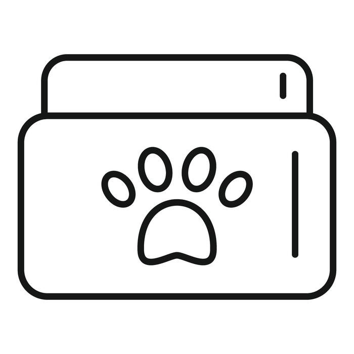 Pet weight tracking chart icon