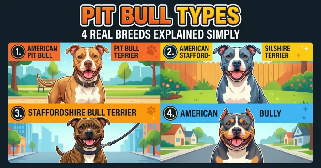 Pibble Types Pit Bull Types: 4 Real Breeds Explained Simply